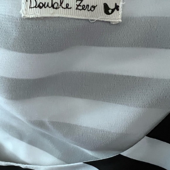 Double Zero Black and White Striped Dress - Picture 4 of 6